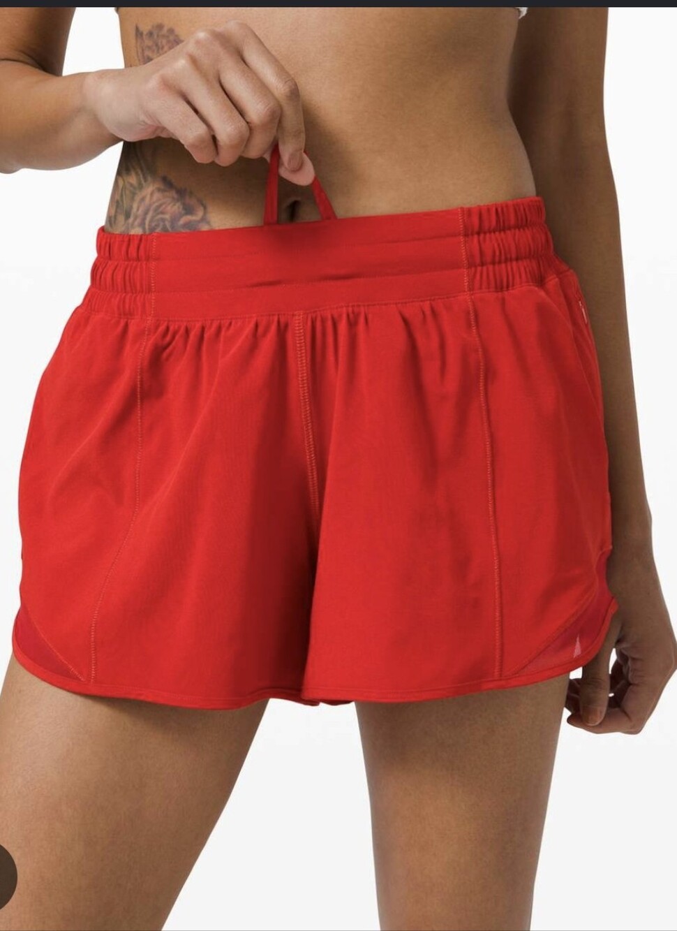 lululemon athletica Hotty Hot Low-Rise Lined Shorts — Dark Red